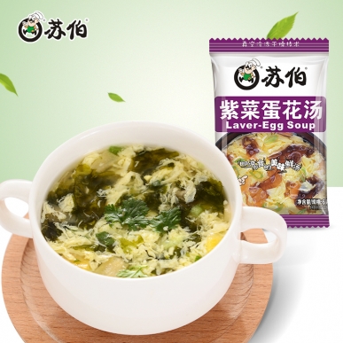 濰坊蘇伯6g裝紫菜蛋花速食湯